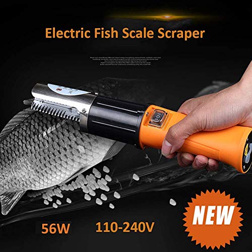 Electric Fish Scaler,Powerful Cordless Fish Scaler Scale Scraper Remover Cleaner Skinner Kit Build In 12V Rechargeable Battery #TOP1