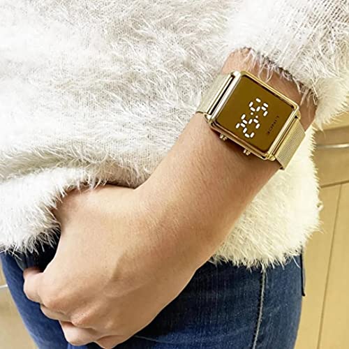 Relógio Lince Feminino Ref: Mdg4619l Bxkx Digital LED Dourado