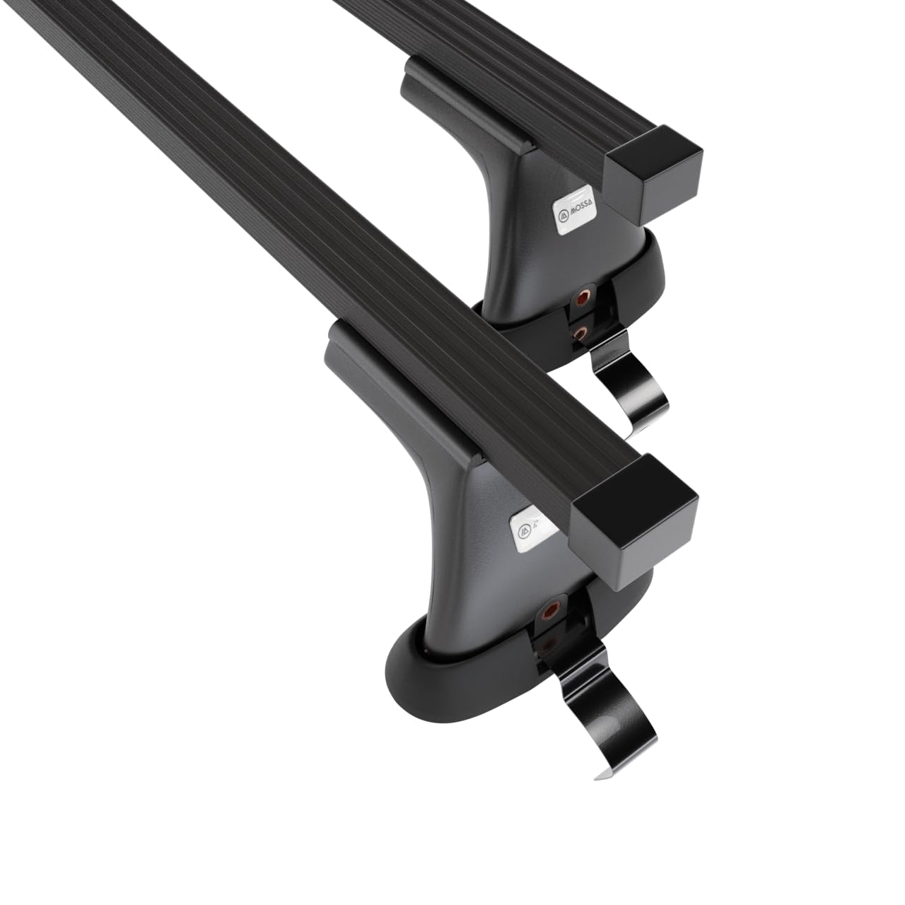 Mossa Barras de Techo Acero aptas para VW Passat B6 Berlina 2004-2009 Negro | sin puntos de montaje