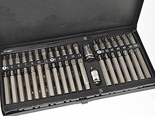 Rack-A-Tiers Inbus-Bit-Set Mit Halter – Lange 6-Zoll-Bits Für Laschenabschluss Und Andere Installationsarbeiten
