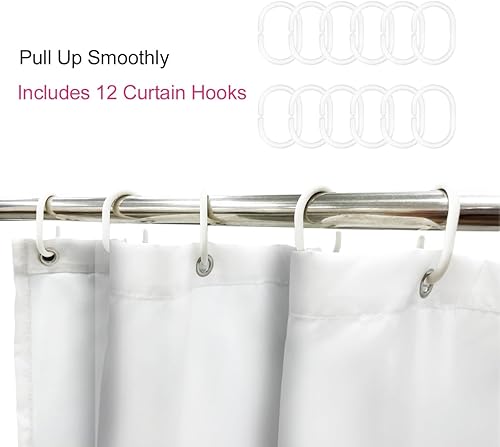 Miniatura 4 de Cortina de ducha enmarcada de montaña de 60 pulgadas de ancho x 72 pulgadas de alto, acuarela azul, paisaje, paisaje, paisaje, paisaje, juegos de