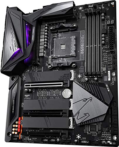 Image of GIGABYTE B550 AORUS Master Motherboard with Direct 16 Phases Digital VRM, Triple PCIe 4.0 x4 M.2 Direct from CPU, Intel Wi-Fi 6 802.11ax, 2.5GbE LAN, RGB Fusion 2.0.