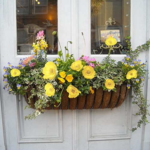 Image of 5Pcs Poppy Flowers Artificial Poppy for Home Decor(Yellow)