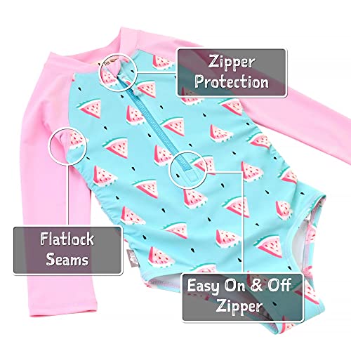 Jan & Jul Toddler Girl Swim-Suit With Upf 50+ Uv Protection (3T, Watermelon) #TOP3