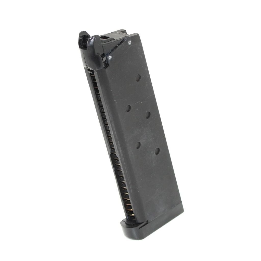 Airsoft Softair 28rd Gas Mag Magazin Für M.E.U. M1911 GBB Pistole Schwarz