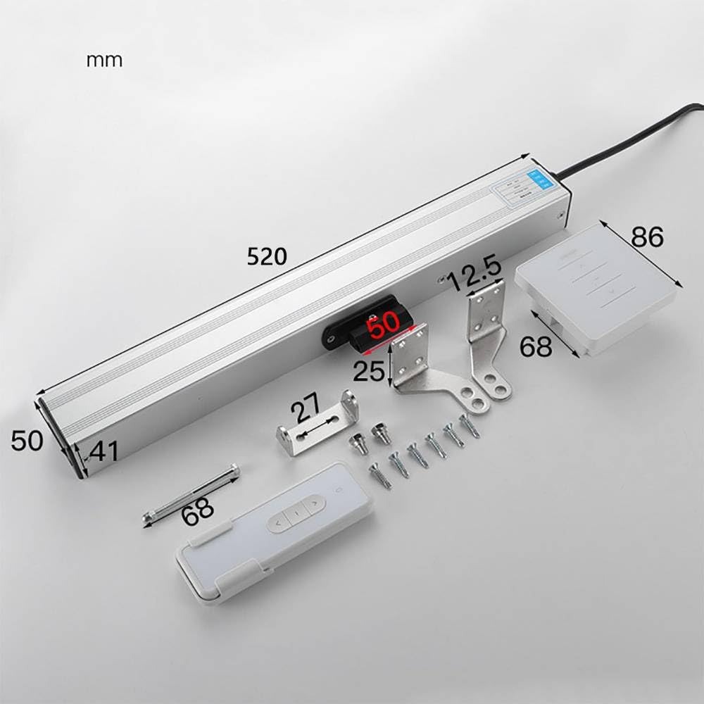 Kettenantrieb für hohe Fenster, elektrisch 24V mit Fernbedienung 300 mm