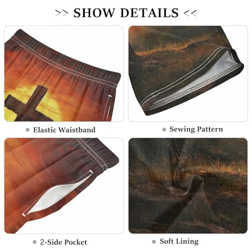 Pajama Pants Short Pj Pants Soft Elastic Waist Pajama Shorts Lounge Pants3