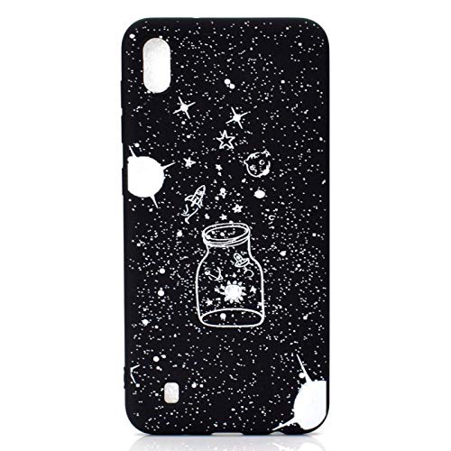 Crystal Transparent Clear Glitter TPU Compatible with Samsung A10,Ultra Thin Slim Soft Bling Sparkle TPU Funny Cute 3D Flower Animal Cartoon Flexible Silicone Bumper Protective Back Cover