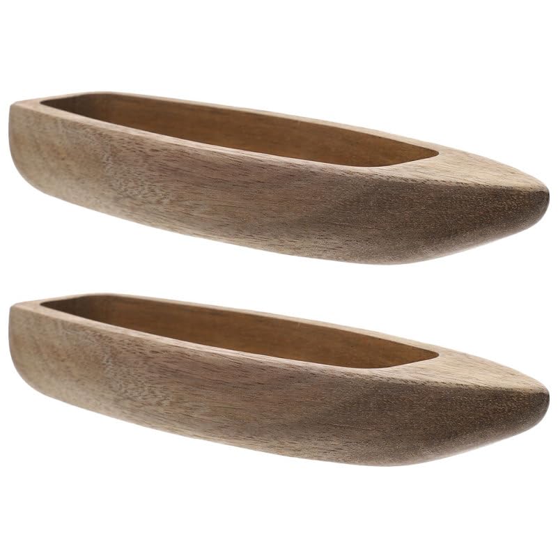 ULTECHNOVO 2 Pcs Wooden Boat Model Kits Unfinished Small Rowboat for Diy Painting Crafts Nautical Home Decor Desktop Ornament