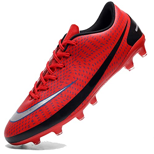 HaloTeam Men’s Soccer Cleats Hightop Big Boy's Football Shoes AG Spike