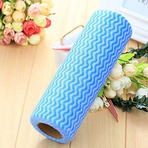 Sakar Sales Non- Woven Disposable Reusable Towels Kitchen Cleaning Multi-Uses Dish Cloths Washable Towel Roll (Set of 1).