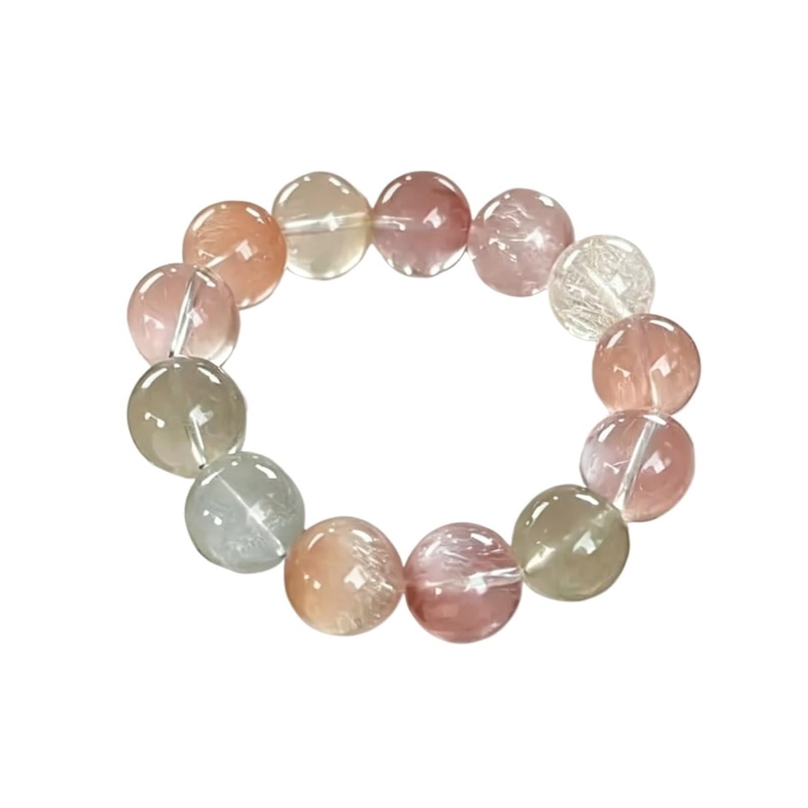 Generico Braccialetti con perline elasticizzate in cristallo Bracciale da donna corda elastica