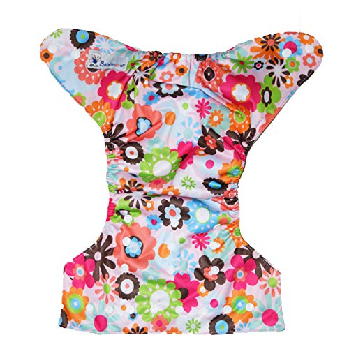 Image of Babymoon (SET of 3-1 Cloth Diaper with 2 5Layesr Bamboo Insert) Premium Adjustable Reusable Washable Cloth Diaper for Baby
