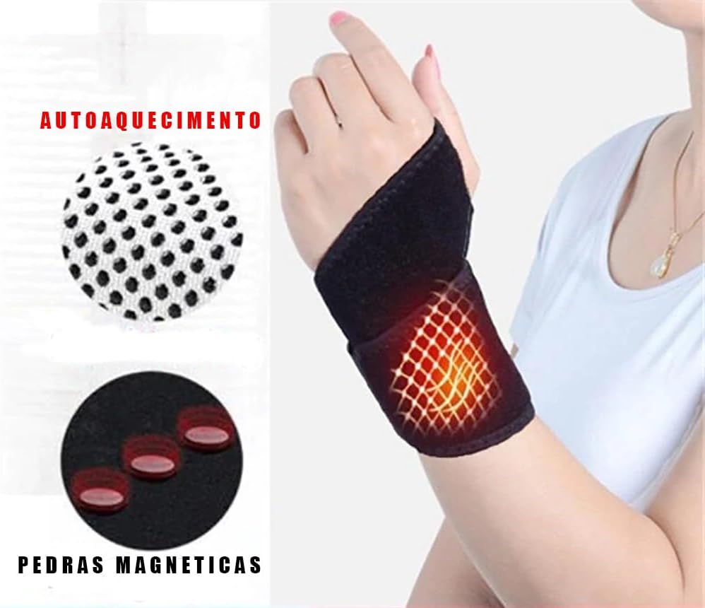 Munhequeira Magnética, Imã, Turmalina, Pulso, Punho, Alivio de Dor, Articulaçao, Auto Aquecimento, Inflamação e Inchaço, Tenis, Squash Beach, Munhequeira Magnética, Imã, Turmalina, Pulso, Punho, Alivio de Dor, Articulaçao, Auto Aquecimento, Inflamação e Inchaço, Tenis, Squash Beach,
