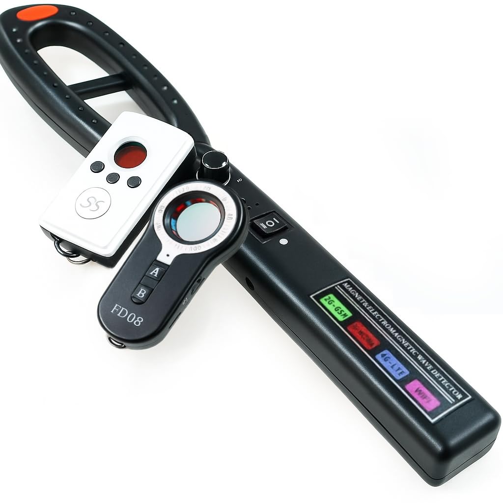 Rilevatori di MICROSPIE e Telecamere kit COMPOSTO DA 2 DISPOSITIVI. Rilevatore di GPS e localizzatori nascosti, SEGNALI WIFI E GSM in oggetti o in prese elettriche nascoste o in AUTO (KIT 1)