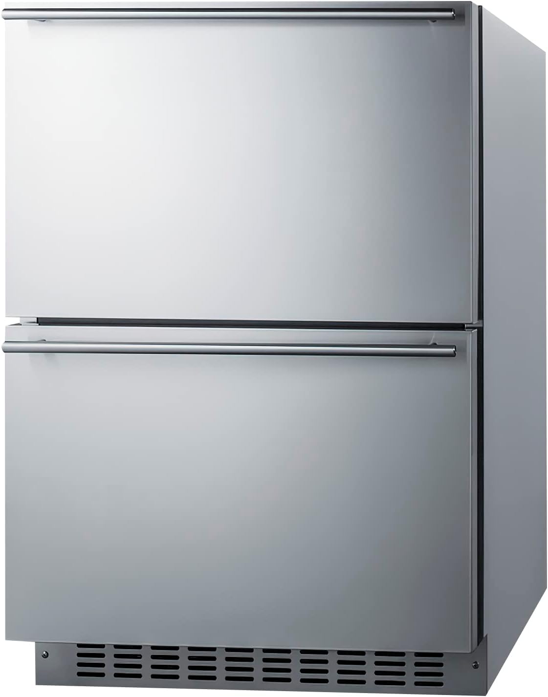 Summit 24” Two Drawer Freezer, 3.7 cu.ft.Capacity, ADA Compliant, Stainless Steel, Panel Ready Capable*- ADFD243CSS (*Panels Not Included) - View 4 | Fridge.com