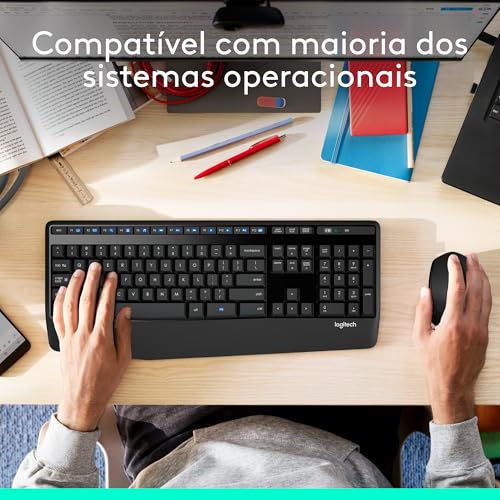 Mouse sem fio Logitech M280 com Conexão USB e Pilha Inclusa - Cinza glide
