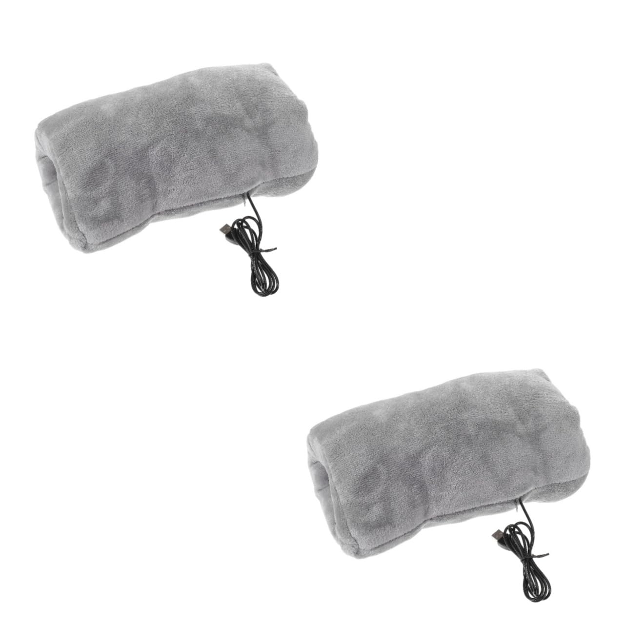 BESPORTBLE Cuscino Scaldamani Scaldino Invernale Da Donna Più Caldo Riscaldamento Delicata Borsa Più Calda Sacchetto Riscaldato Elettricamente Marmitte Scaldamani Usb Vello Grey Flanella