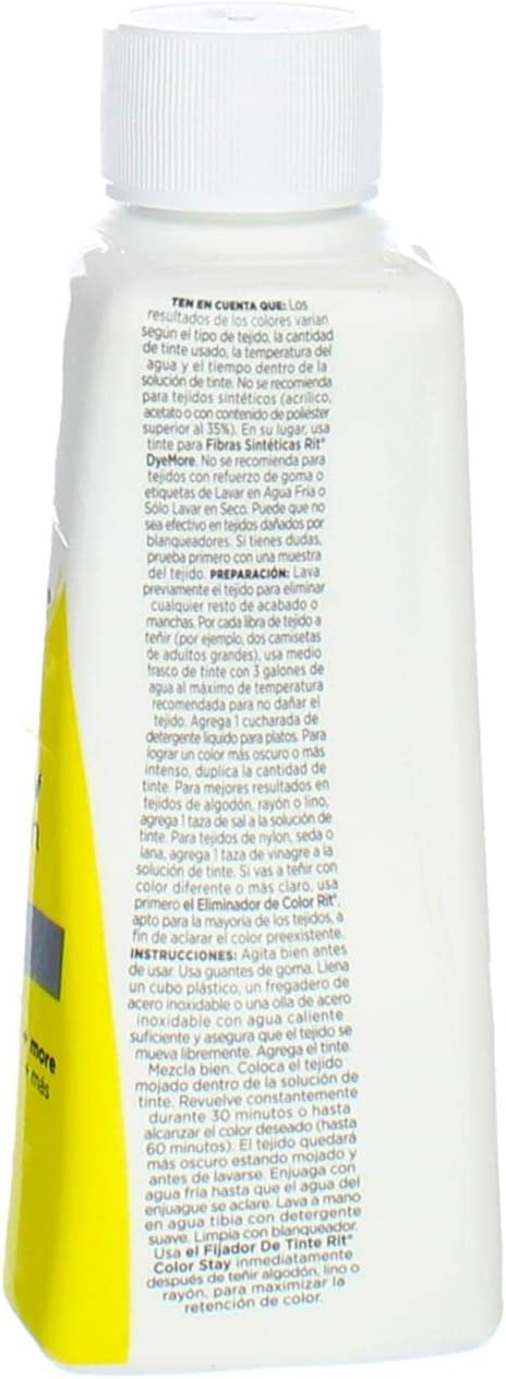 Rit Dyes Lemon Yellow Liquid 8 oz. Bottle [Pack of 4 ]