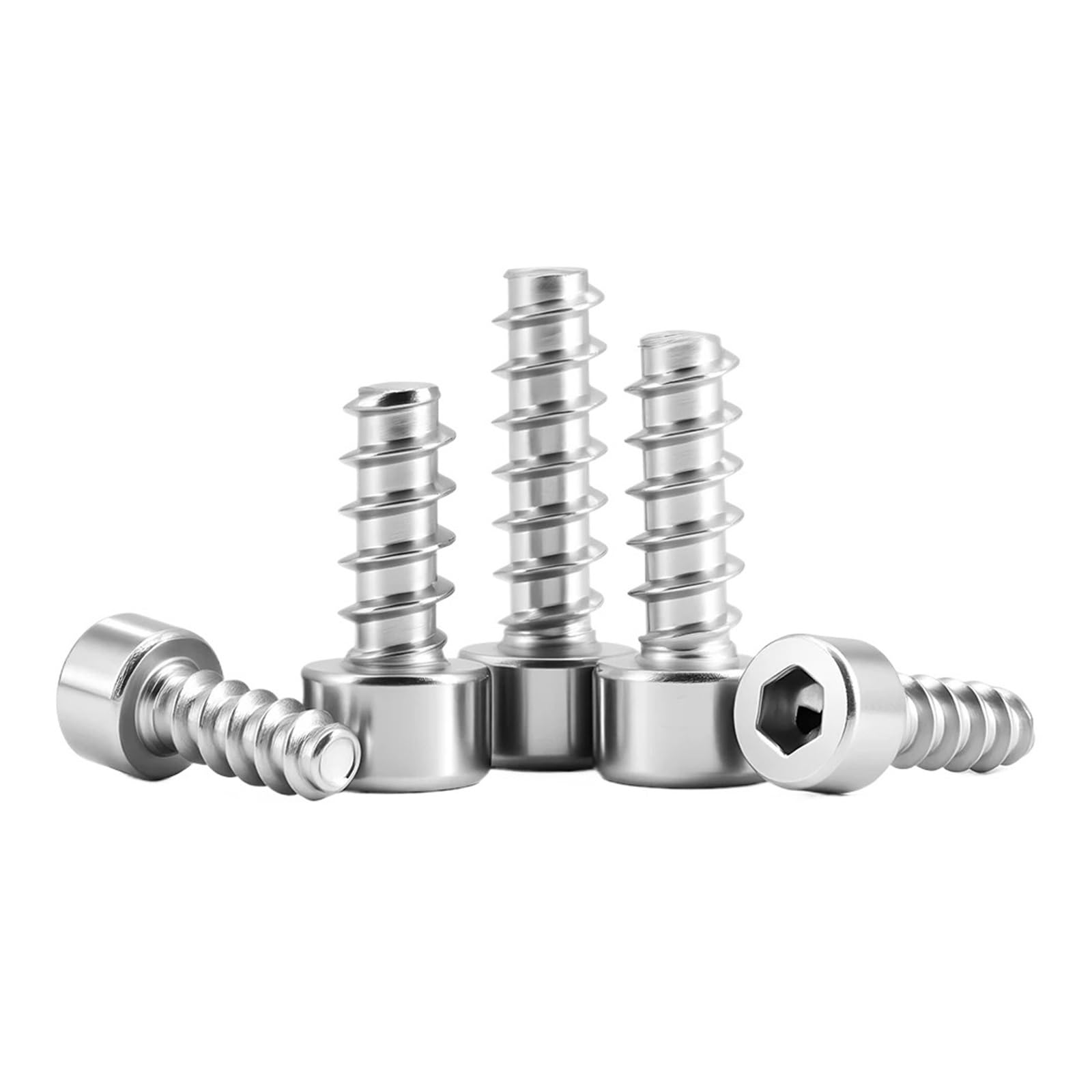 FJQFHH Self Tapping Screws Metal， Self Tapping Screws 304 Stainless Steel Hex Socket Cap Head(M5x20(10PC))