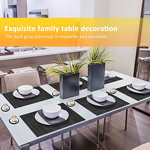 Set di 12 tovagliette antiscivolo, lavabili e