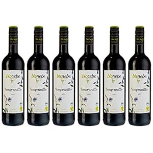 BIOrebe Tempranillo Qualitätswein, 6er Pack (6 x 750 ml) – Bio