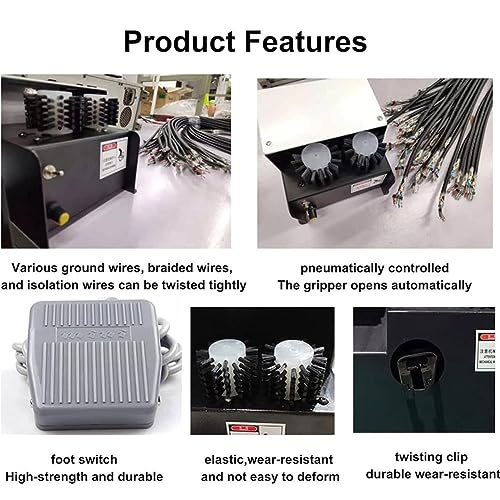 Máquina automática de torsión de alambre, herramienta de corte y pelado de cables, herramienta de separación y torsión de cables para cepillado y torsión de cables