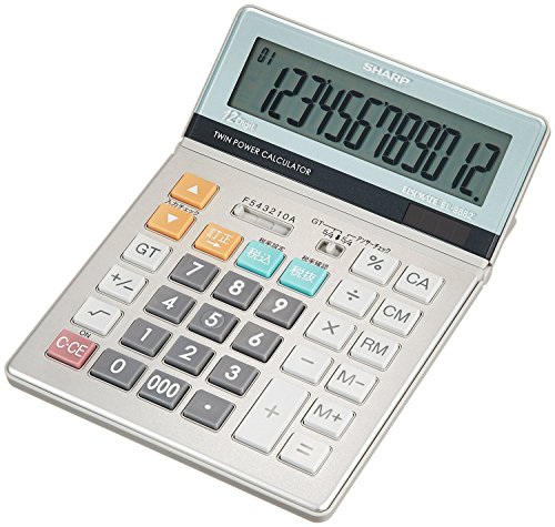 【中古】「非常に良い」シャープ 実務電卓 セミデスクトップタイプ 12桁 EL-S882X 51ikrqtpWQL.jpg