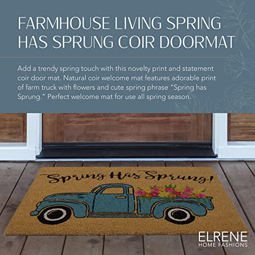 Elrene-Home-Fashions-Farmhouse-Living-Coir-Outdoor-Doormat-Natural-Entry-Mat-Front-Door-Decor-18-x-30-Spring-Has-Sprung Elrene Home Fashions Farmhouse Living Coir Outdoor Doormat Natural Entry Mat Front Door Decor 18 x 30 Spring Has Sprung