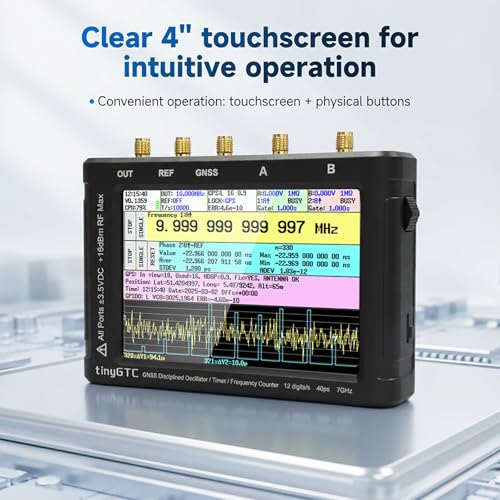 Image of AURSINC TinyGTC 7GHz ZC407 Frequency Counter with GPSDO, 40ps Resolution