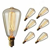 Retro antiguo Edison bombilla, Rosca E14 bombilla incandescente de 40 W.