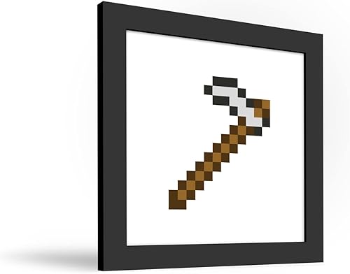 Miniatura 2 de Trends International Gallery Pops Minecraft Pixeles icónicos - Artículos - Póster de pared de azada de hierro, 12 x 12 pulgadas, versión enmarcada