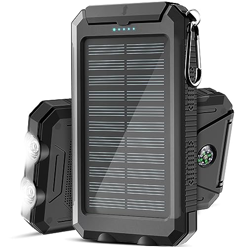 Solar-Charger38800mAh-Portable-Solar-Power-BankWaterproof-External-Backup-Battery-Power-Pack-Charger-with-2-USBLED-Flashlights-Compatible-with-iPhoneTabletAndroidSuitable-for-Outdoor-Camping