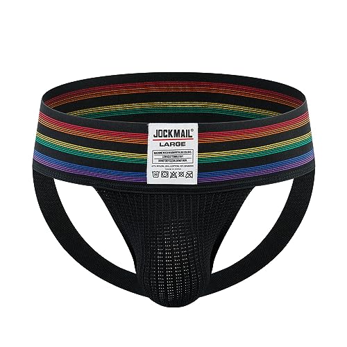 JOCKMAIL 3PCS/Pack Mens Jock Strap Briefs Mens Athletic Jockstrap Sport Underwear Briefs Athletic Supporter2