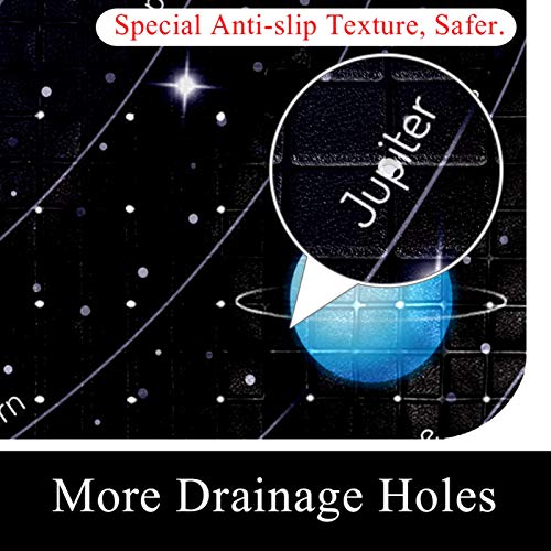 Alfombrilla de baño para bebé espacio exterior de 14.7 x 26.9" 3