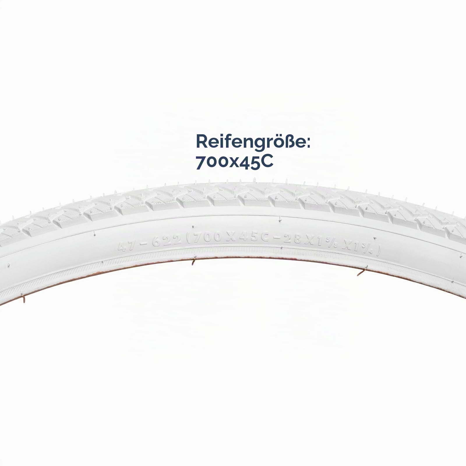 YunSCM 2Pcs Faltbare 700C Fahrradreifen 700x45C Reifen 47-622 Kompatibel Stadt/Straße 700x43C 700x44C 700 x 45C 700x46C 700x47C Mantel