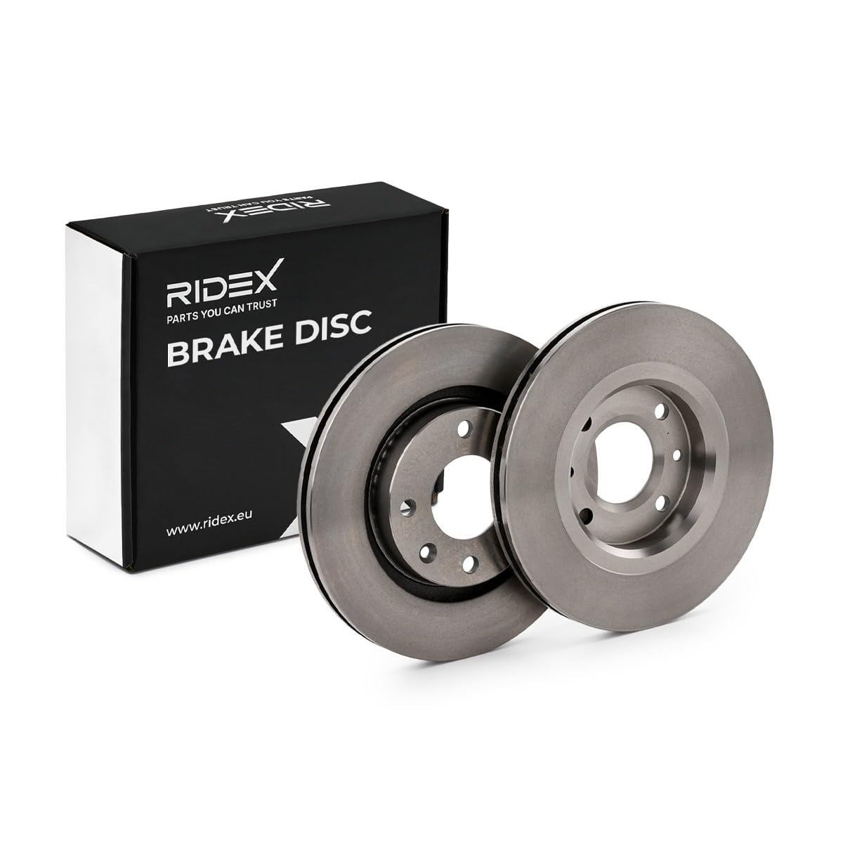 RIDEX 82B0015 2x Disco de freno Delantero sin tornillos Compatible con PEUGEOT 208 I Hatchback CA, CC