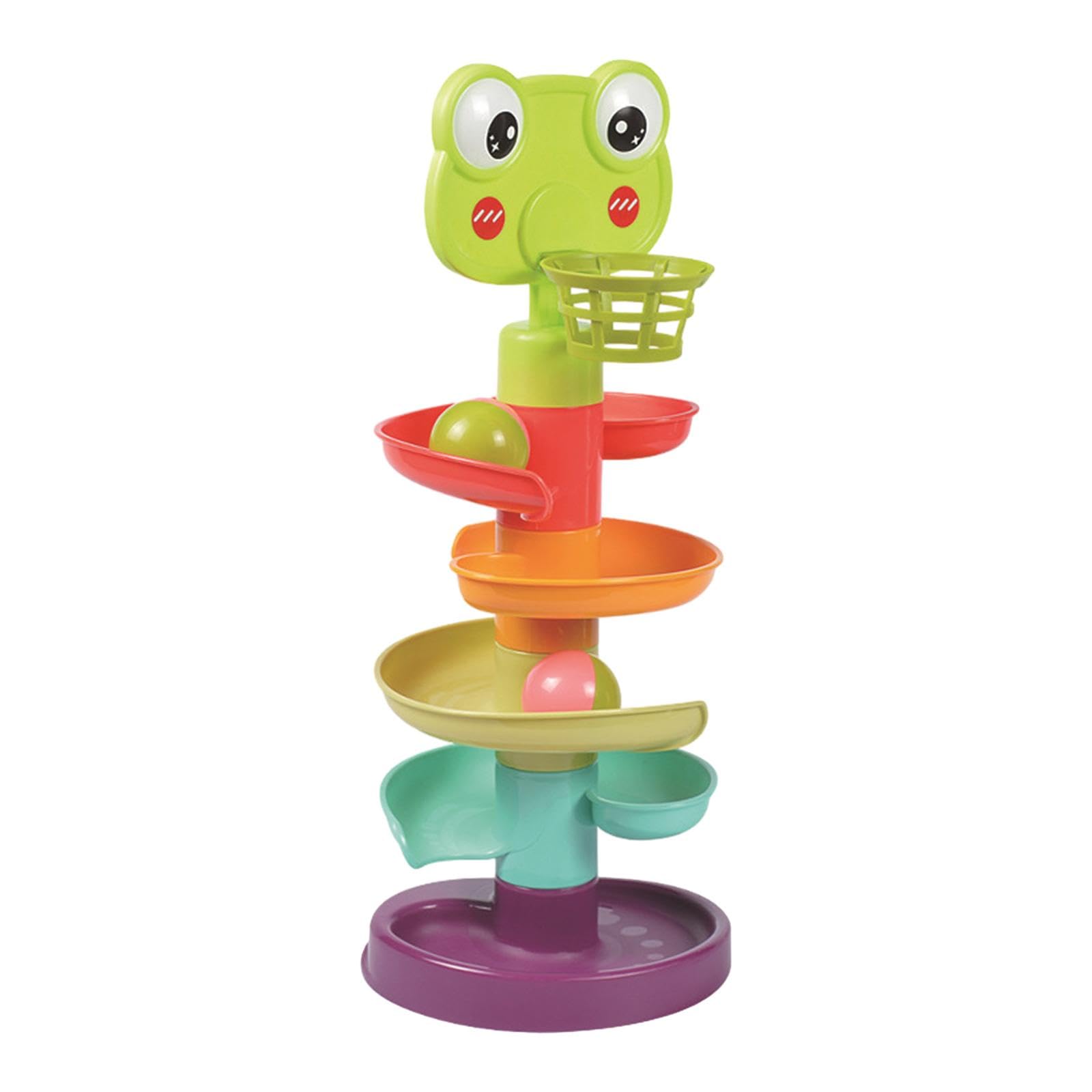 MYADDICTION Drop Go Balls Ramp Toy Frog Ball Run Ramp for Girls Boys Toys Gifts Children 5 Layer-image-36