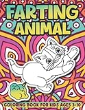  Farting Animal Coloring Book For Kids Ages 3-10: farting animals coloring book for kids and animal lovers