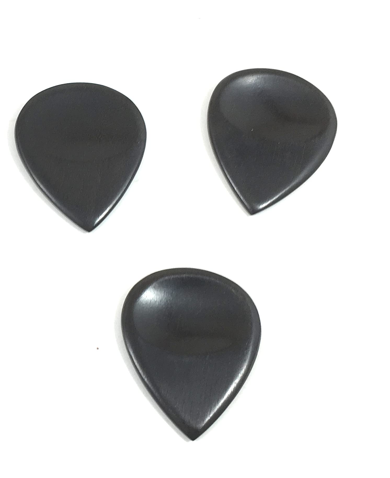 John Pearse Guitar Picks Sarod 3-Pack - Ebony - Black - 2.5mm