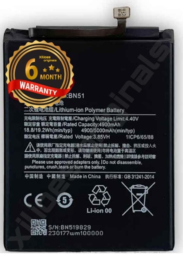 Image of BN51 Battery for Redmi 8 / /8A Dual /8A MZB9072IN / MZB07R7IN / MZB8254IN Battery with 6 Month Warranty** (B63)