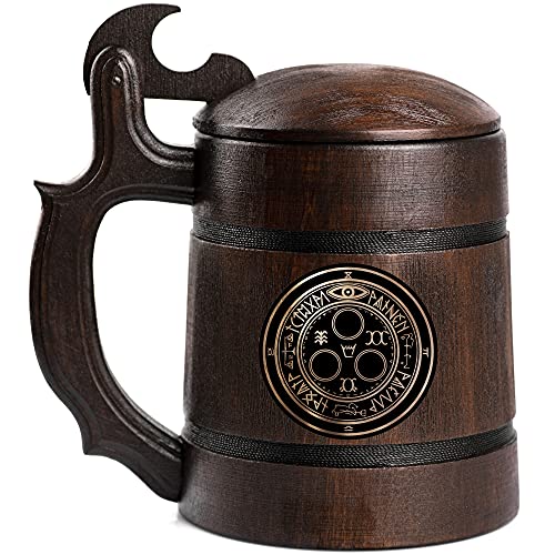 Silent Hill Halo Of The Sun Wooden Beer Mug, Personalized Beer Stein, Wooden Tankard