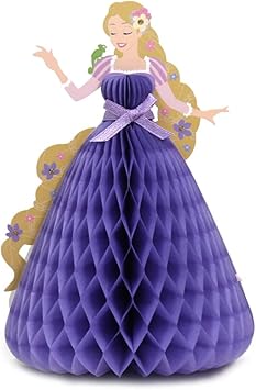 Amazon Co Jp 塔の上のラプンツェル グリーティングカード ハニカム 多目的カード パープルドレス ディズニープリンセス おもちゃ