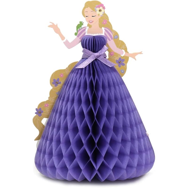 おもちゃ ソフトパープル 塔の上のラプンツェル グリーティングカード ハニカム 多目的カード パープルドレス ディズニープリンセス Qpll403lcp Ramint Net