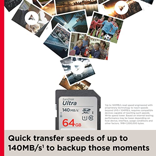 SanDisk 64GB Ultra SDXC Card, SD Card, Memory Card With Up To 140 MB/s Read Speeds - Image 4