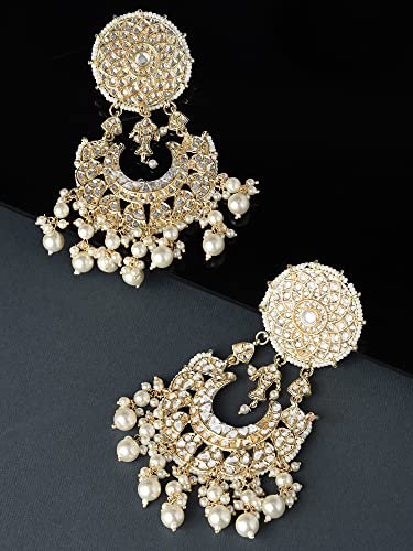 Ethnic Kundan & Embellished Dangle Earring for Women