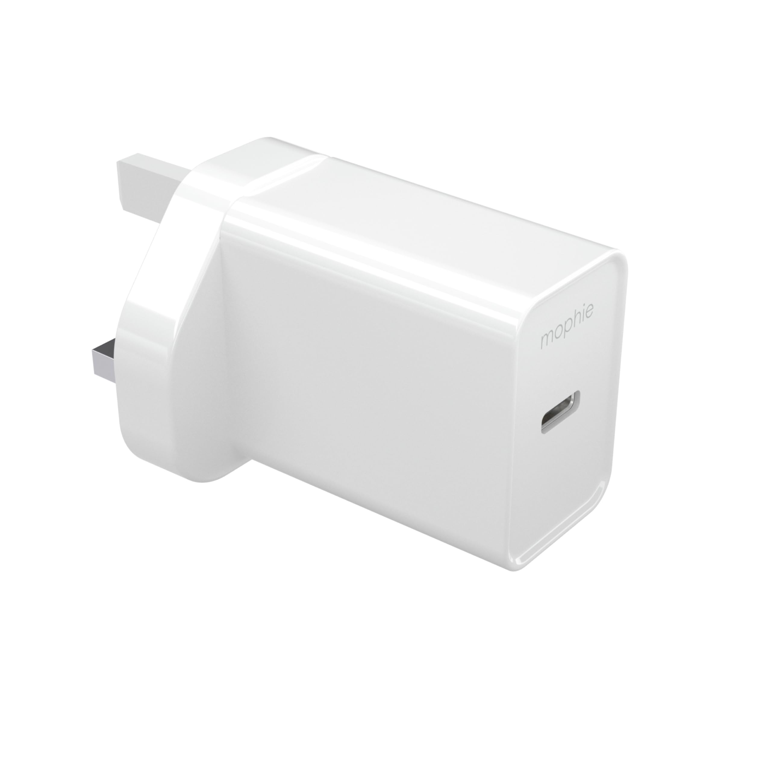 Mophie 20W USB-C Fast Charger Wall Adapter for UK - White