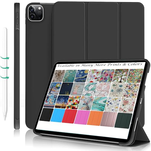 Image of DuraSafe Cases For iPad Pro 11 inch 4th 3rd 2nd Gen Case A2759 MNXE3HN /A MNXD3HN /A A2435 MNXG3HN /A MNXF3HN /A MNXJ3HN /A A2761 A2762 MNXN3HN /A MP553HN /A A2377 MHQR3HN /A MHQT3HN /A A2228 MY232HN /A - Black