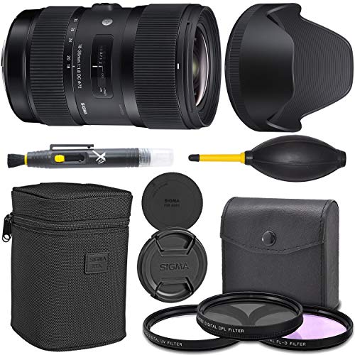 Sigma 18-35mm f/1.8 DC HSM Art Lens for Canon EF (210-101) + Pro Starter Bundle Kit - International Version