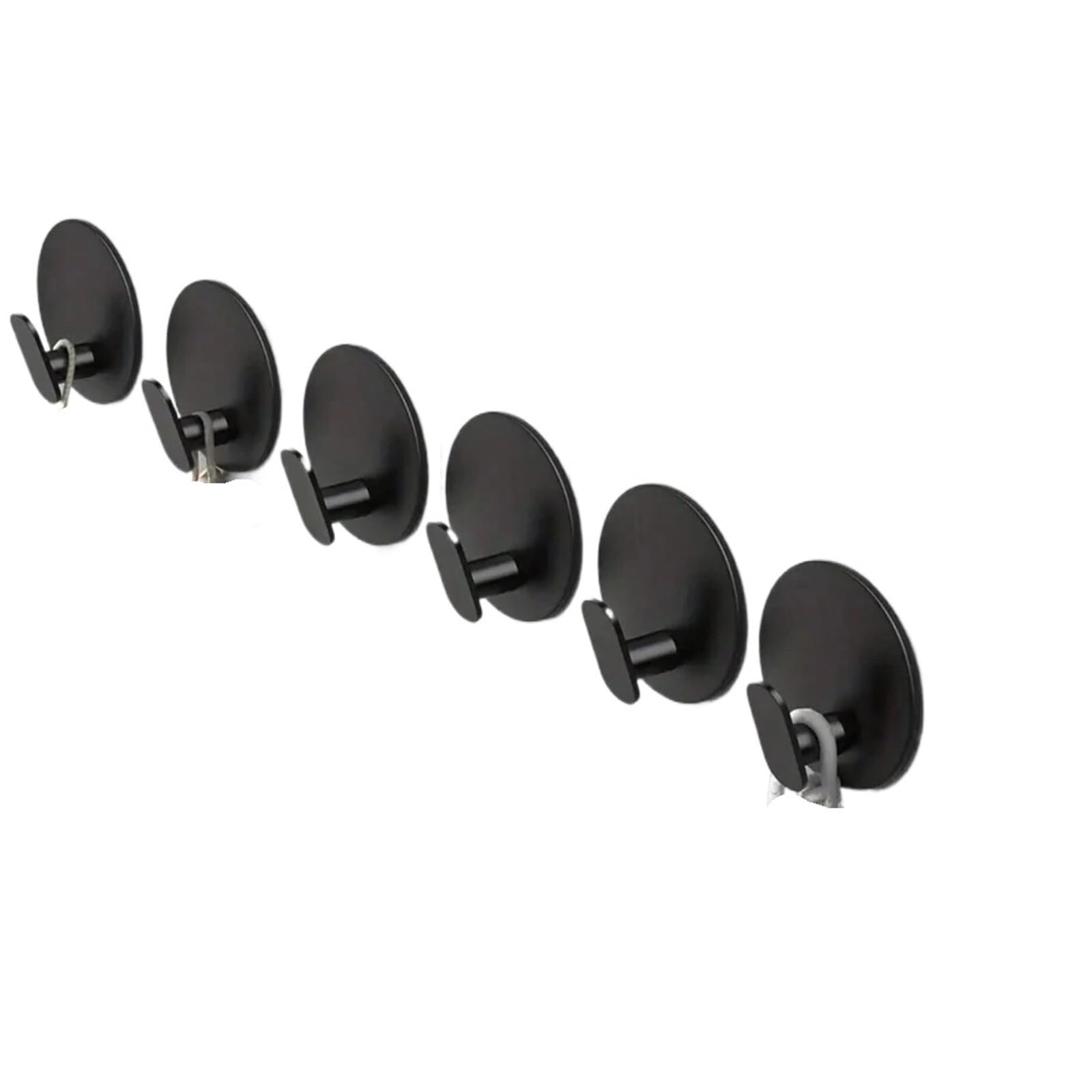 6 perchas adhesivas de acero inoxidable for toallas baño, for ducha, redondas, for colgar en la pared, for batas, lufas, abrigos, sombreros y llaves para Colgar Toallas, Bata